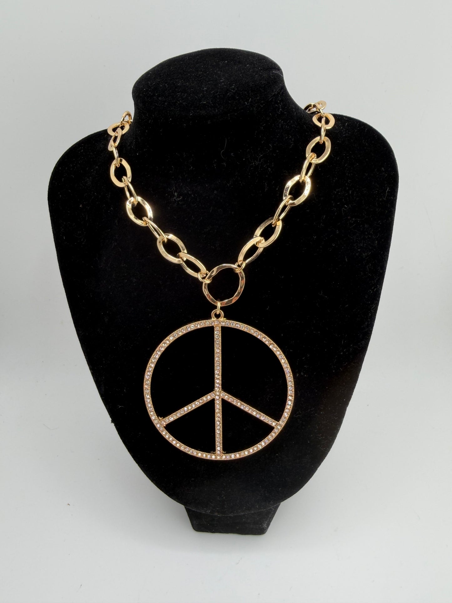 Golden Peace Necklace FINAL SALE