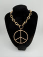 Golden Peace Necklace FINAL SALE