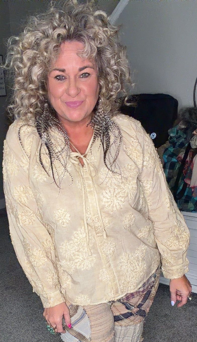 Floral Imprints Top