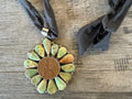 Vintage Coin /Turquoise Stone Pendant Necklace FINAL SALE