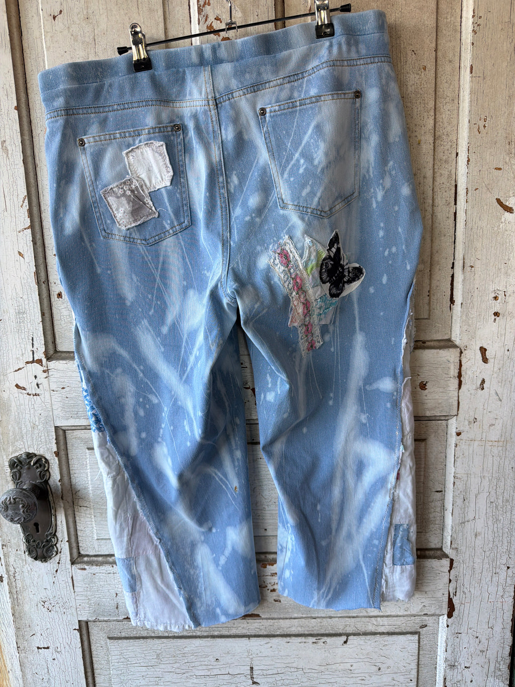 Love Stitched Patchwork Jeans