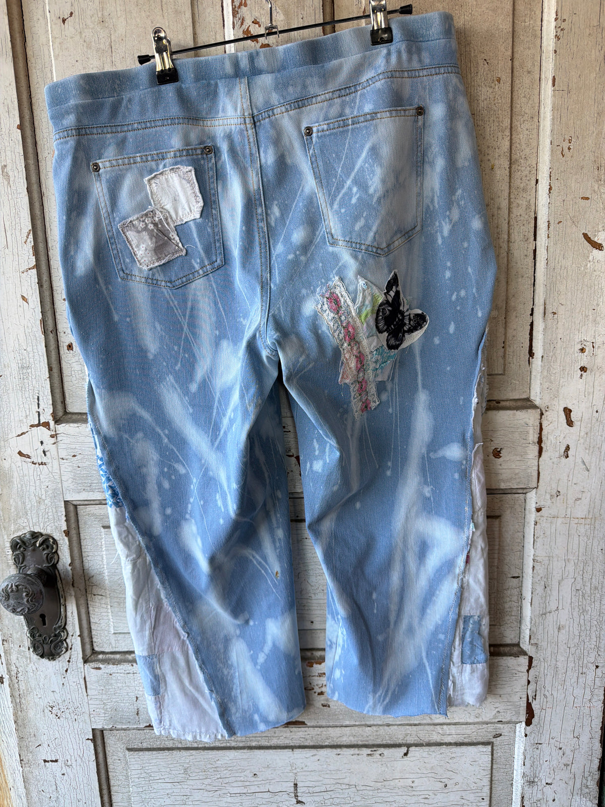 Love Stitched Patchwork Jeans