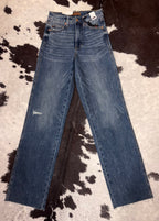 High-waist Tummy Control Straight Jeans FINAL SALE
