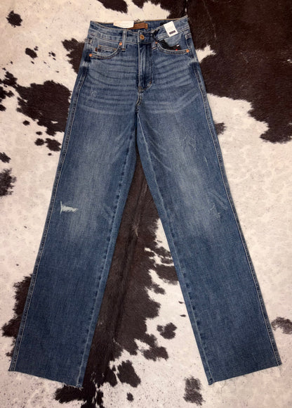 High-waist Tummy Control Straight Jeans