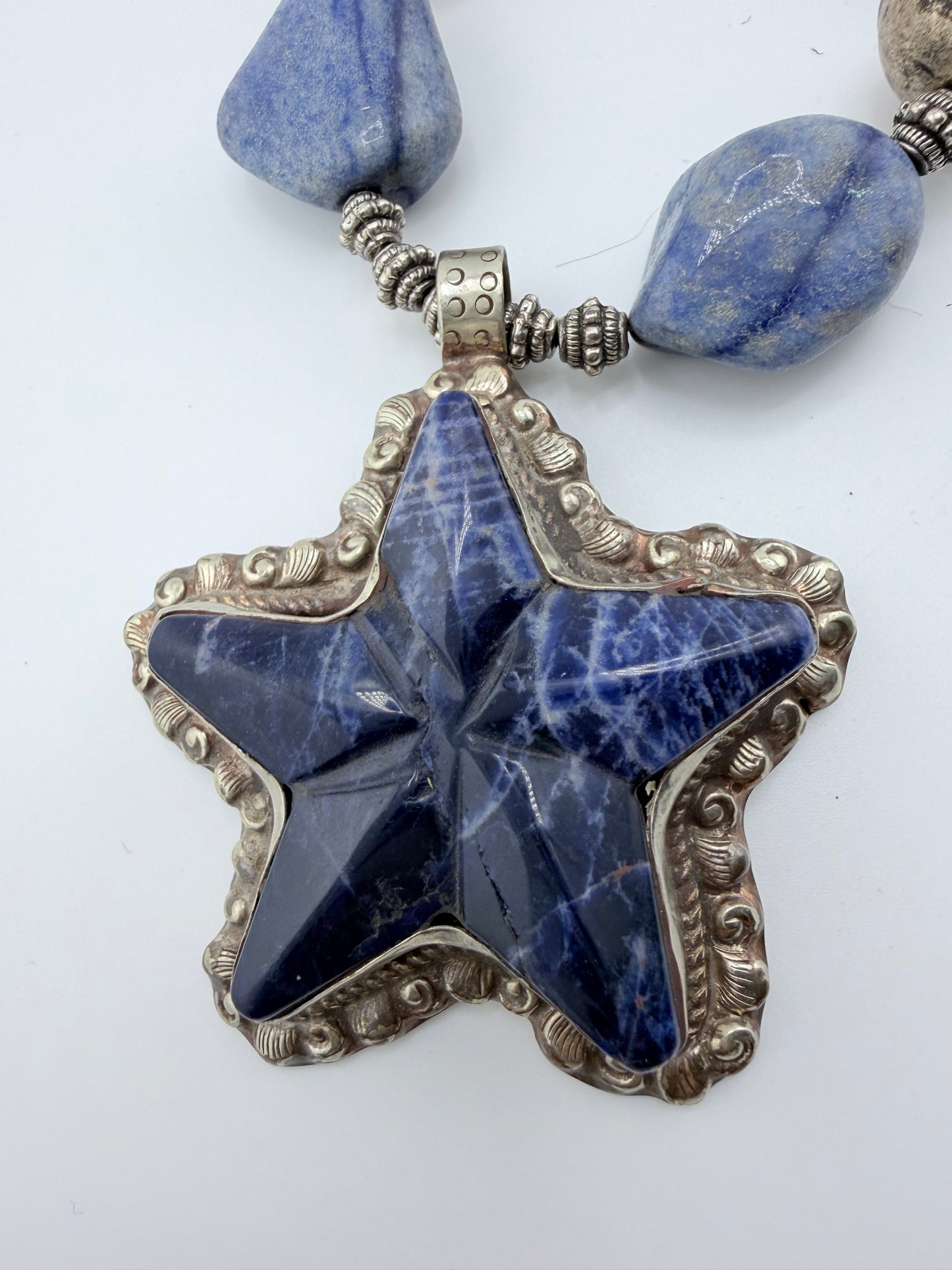 Sodalite Star Necklace