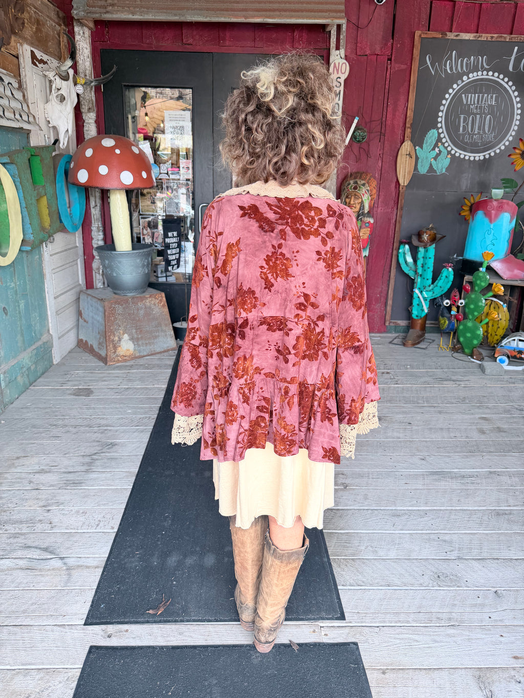 Crushed Petals Jacket velvet