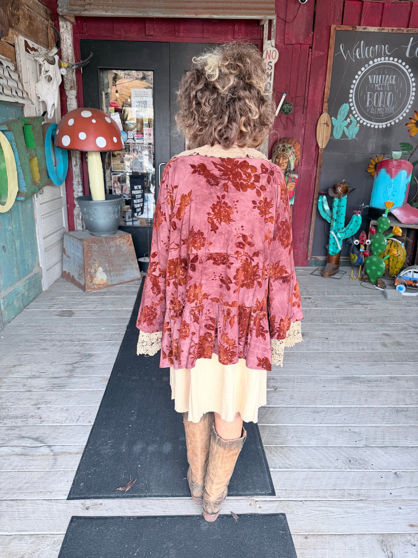 Crushed Petals Jacket velvet