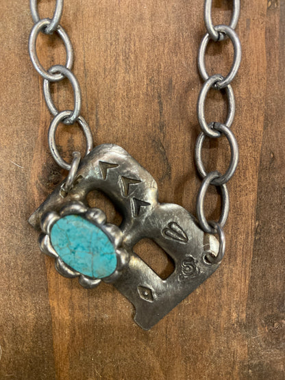 Turquoise Navajos Initials FINAL SALE
