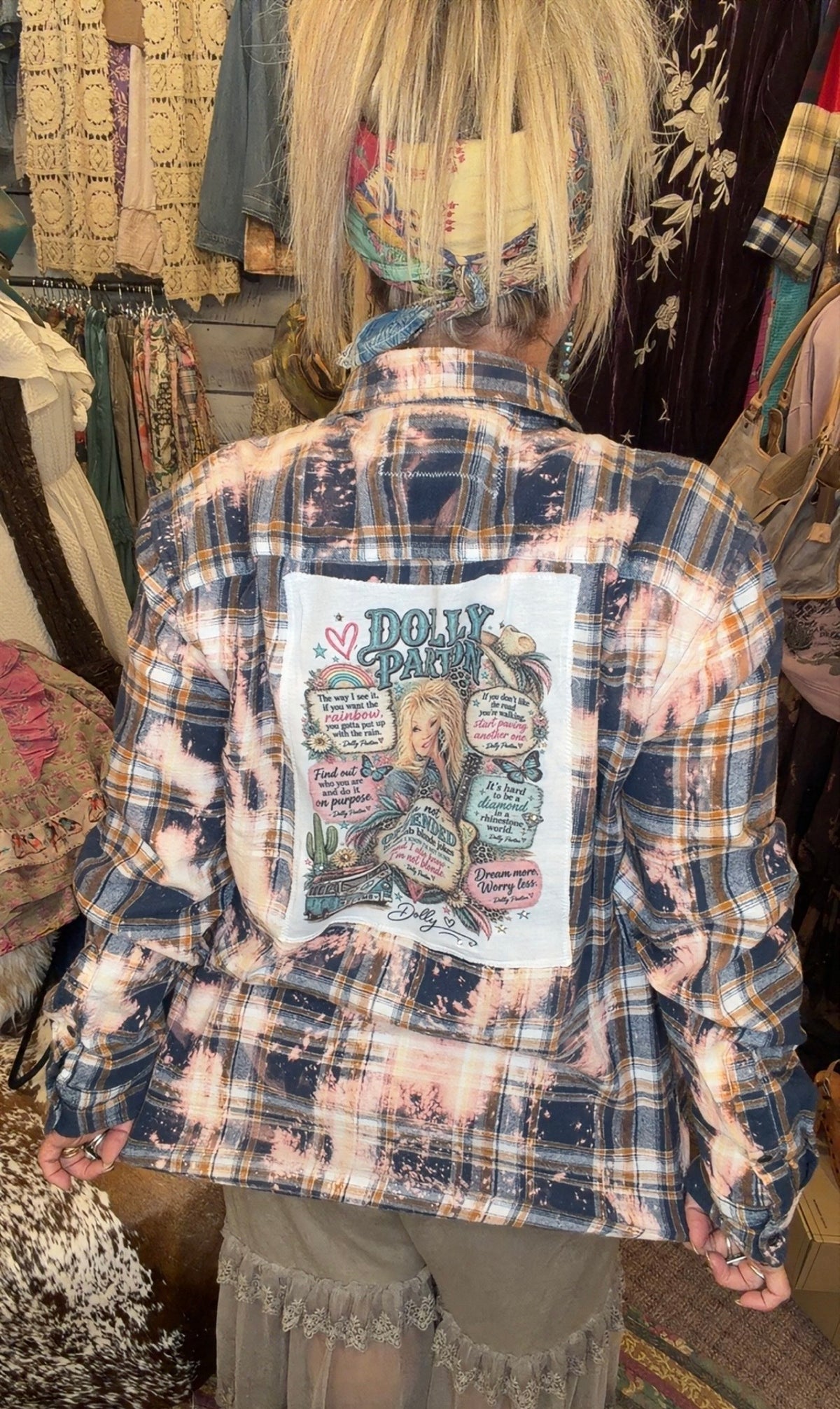Distressed Flannels - Dolly sayings BtheBestU