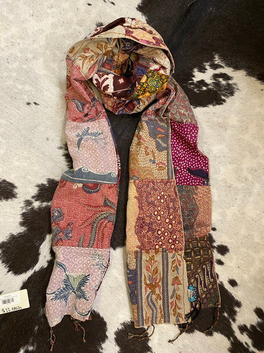 Patchwork Oversized Scarf