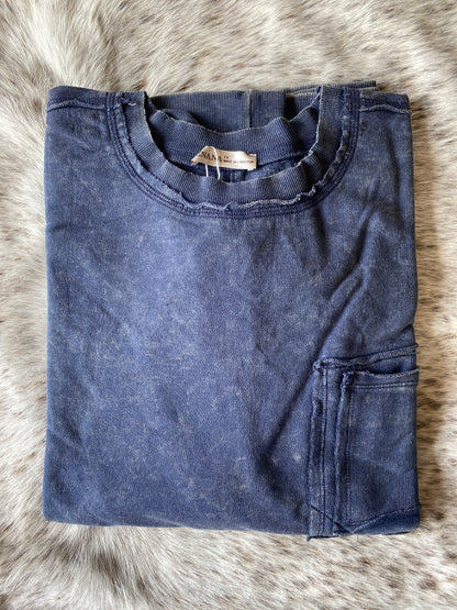Mineral Washed Crewneck Sweatshirt - Plus Size