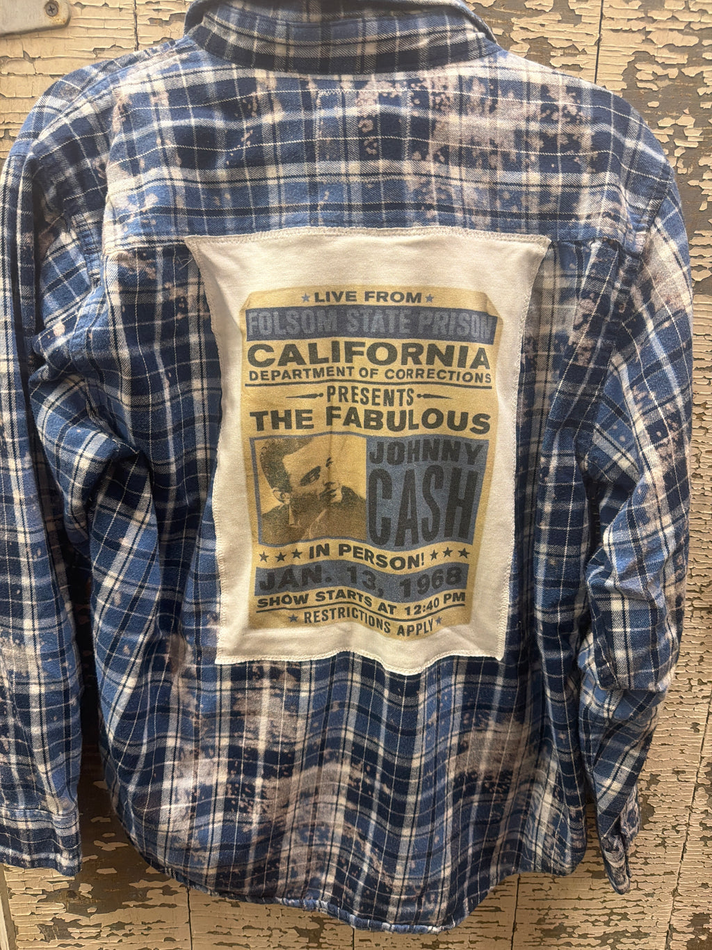 Distressed FLannel - Cash