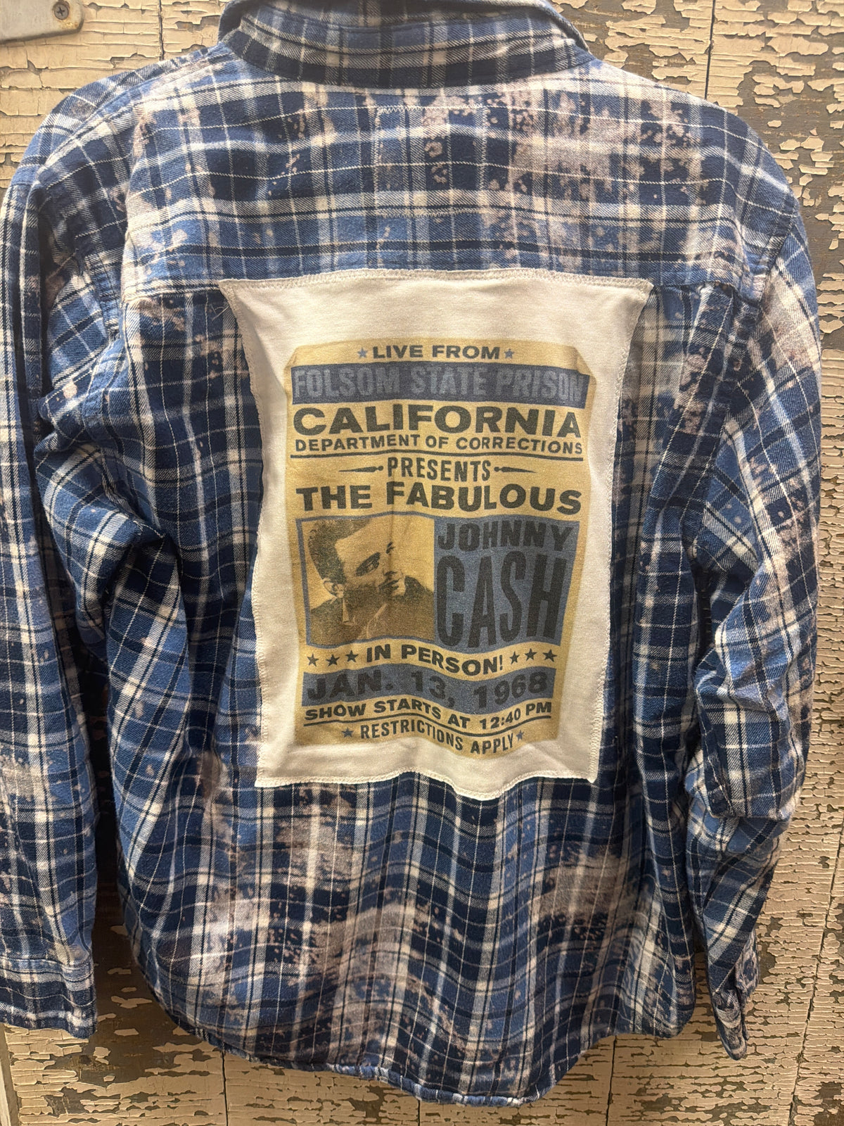 Distressed FLannel - Cash
