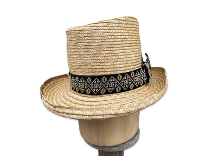 Voodoo Mama - Straw Braid Top Hat