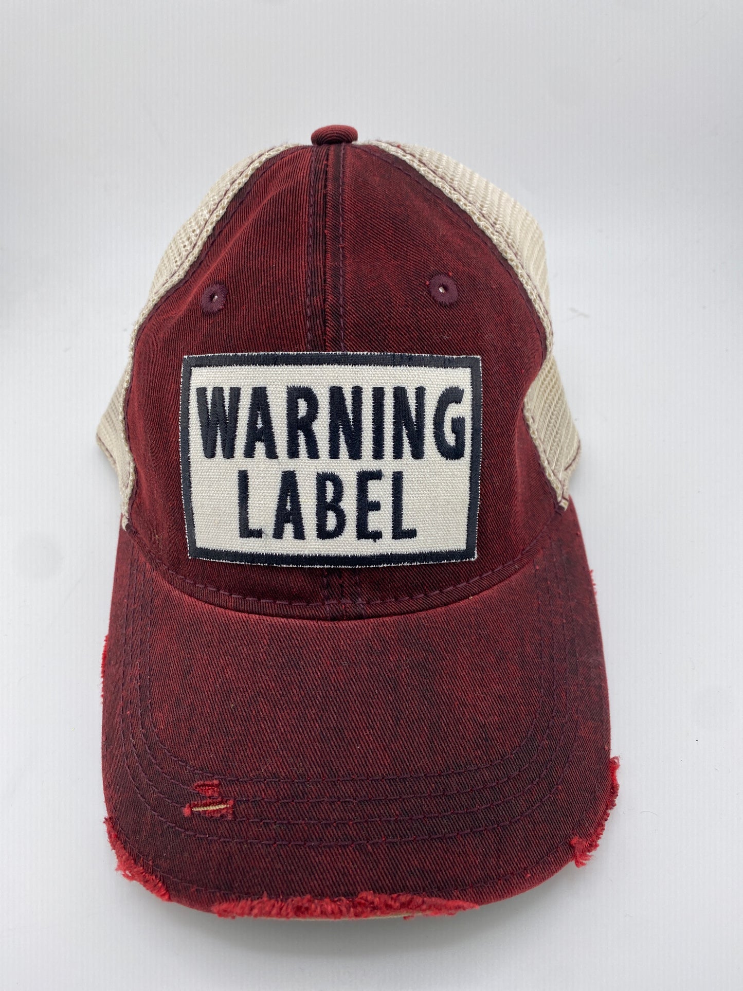 Warning Label- Ball Cap