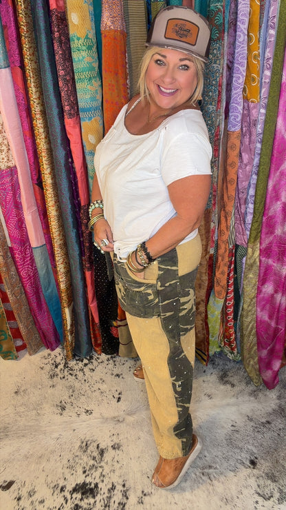 Camo and Paint Splatter Pants