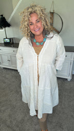 Lace and Eyelet Duster