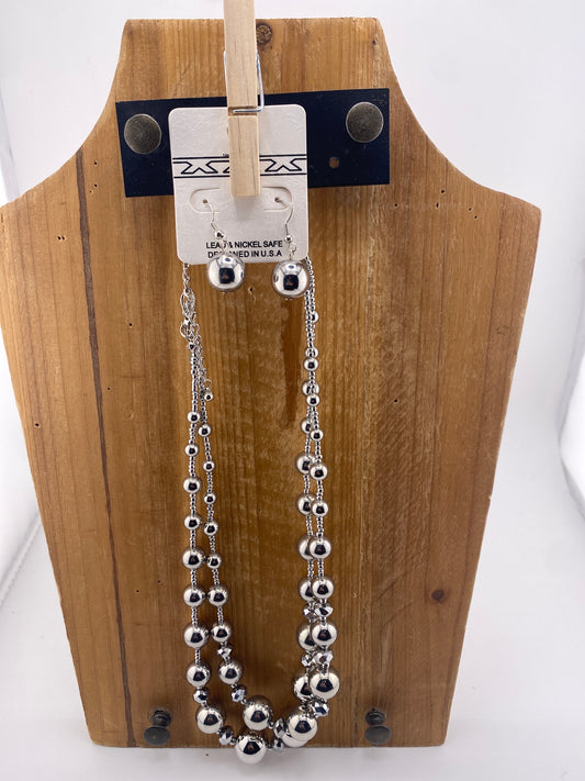 Starlit Bead Necklace And Earring Set FINAL SALE