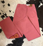 Pink Crochet Wide Leg JeanFINAL SALE