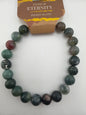 Gemstone Energy Bead Stretch Bracelets 8mm