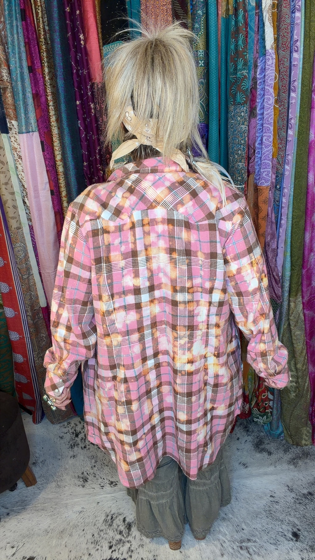 Pink Plaid Snapfront Flannel
