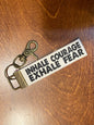 Canvas Key Chain-Inhale Courage