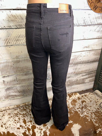 Night Out Distressed Flare Jeans