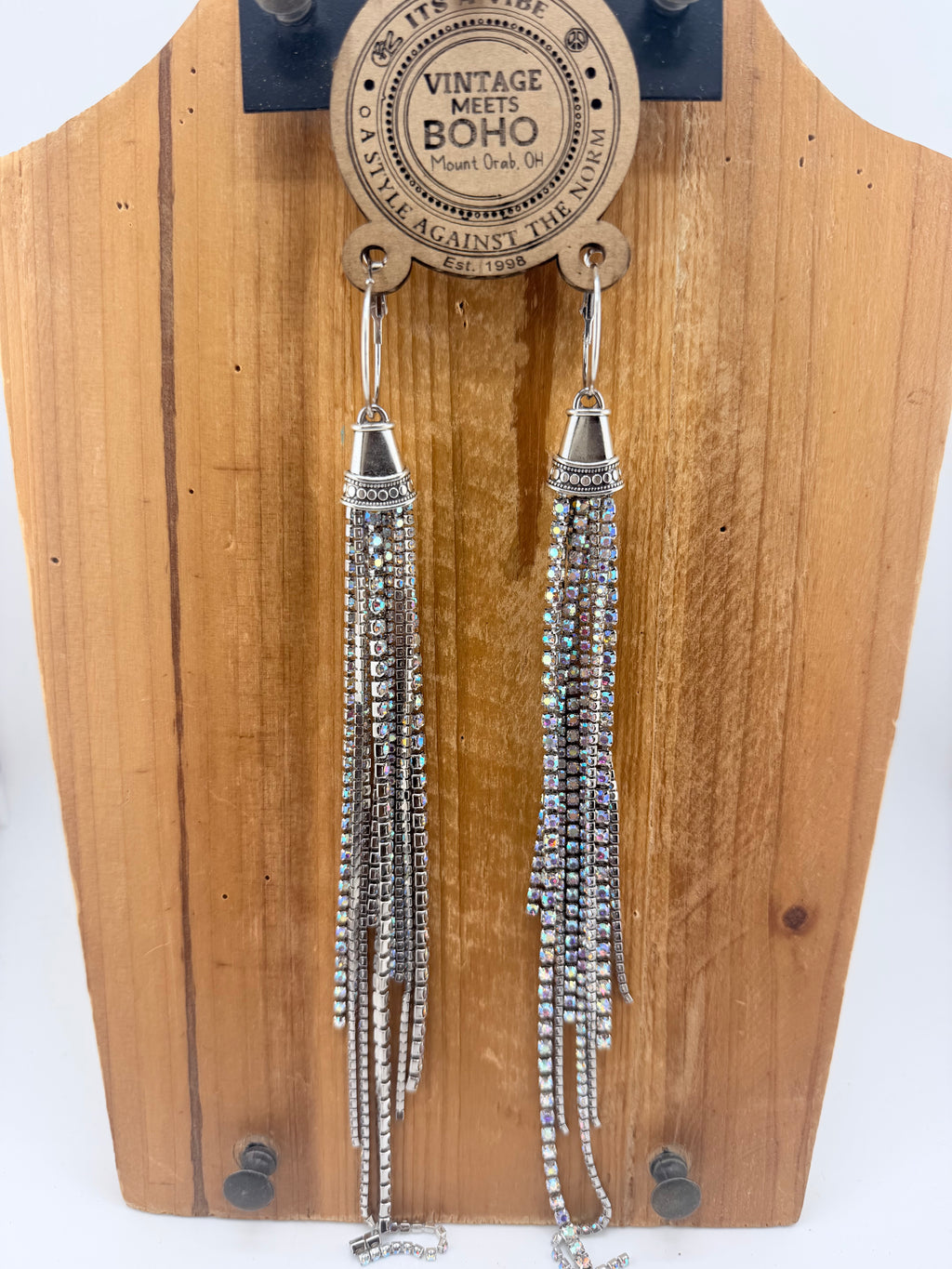 Diamond Dust Dangle Earrings  FINAL SALE