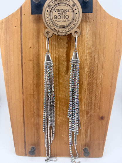 Diamond Dust Dangle Earrings  FINAL SALE