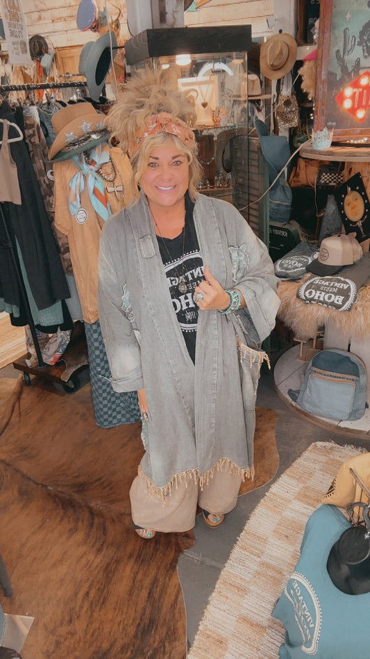 Oversized Patchwork Kimono