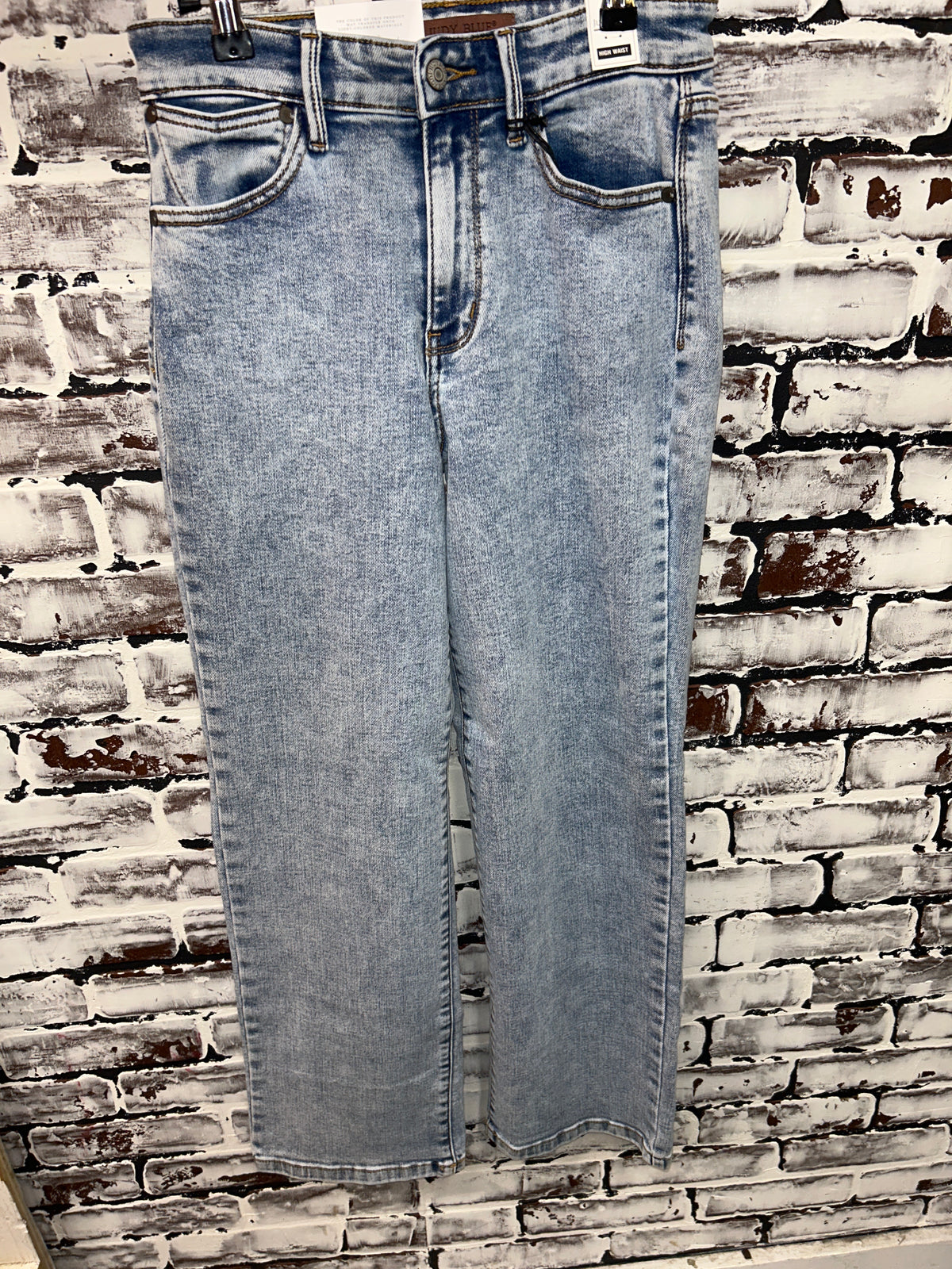 Acid Wash Straight Fit Jeans FINAL SALE