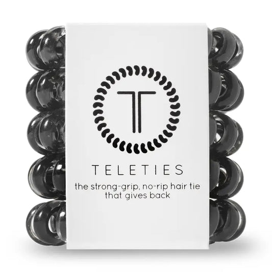 Spiral Hair Coils | Tiny | Jet Black Hair Ties
