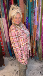 Pink Plaid Snapfront Flannel