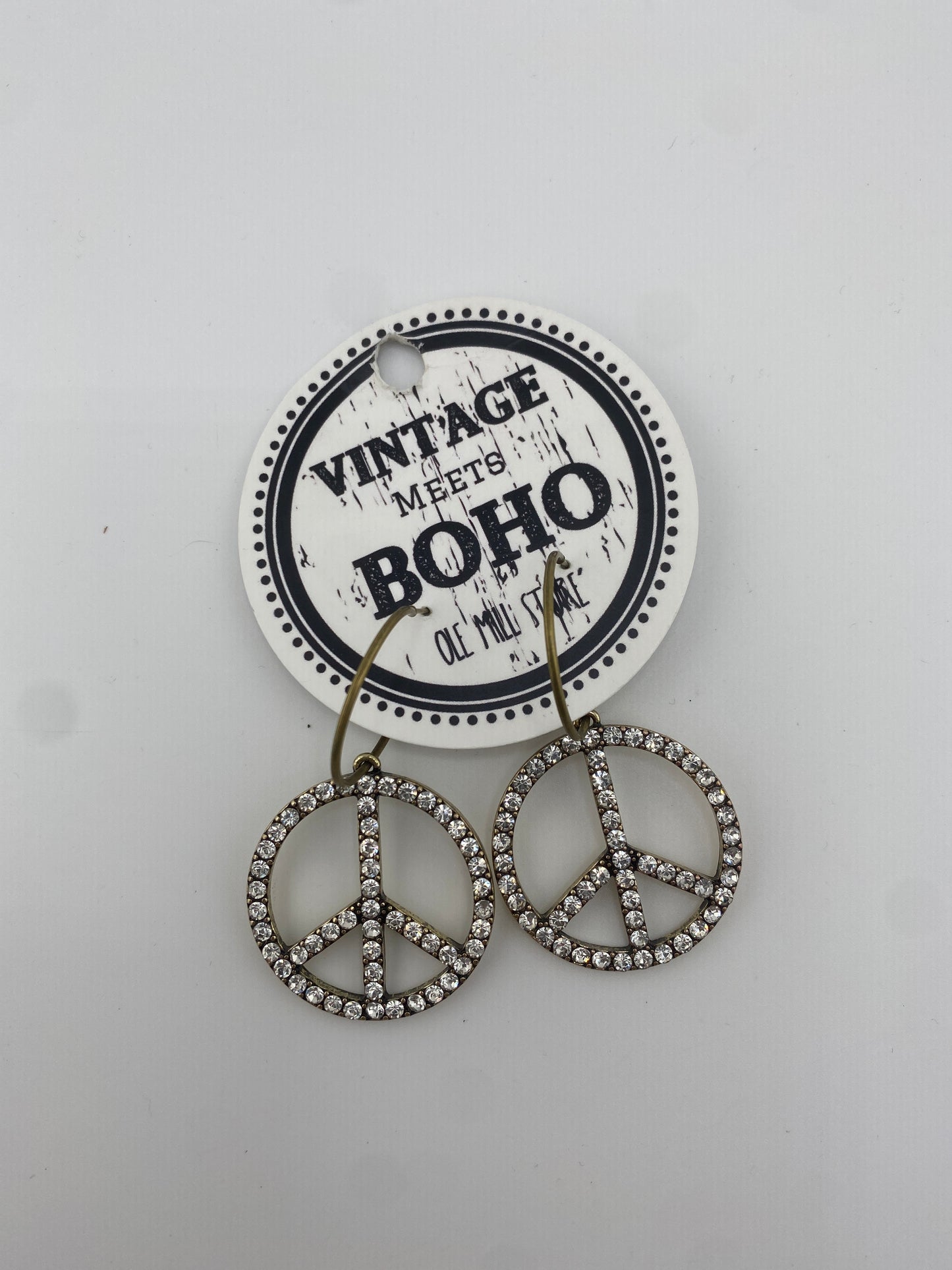 Bling Peace Earring FINAL SALE