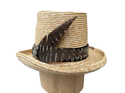Voodoo Mama - Straw Braid Top Hat