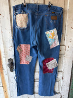 Daisy Days & Doilies  Patchwork Jeans