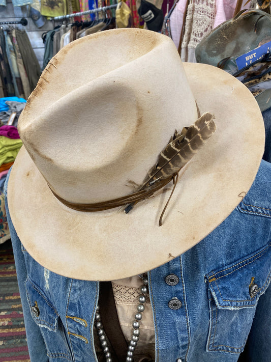 "POPS" Distressed Fedora