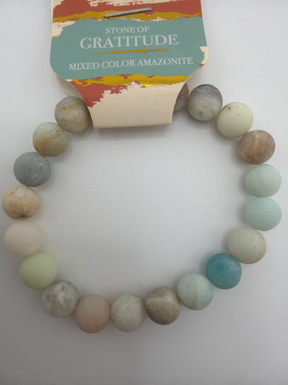 Gemstone Energy Bead Stretch Bracelets 8mm