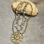 Sun Burst Layered Necklace FINAL SALE