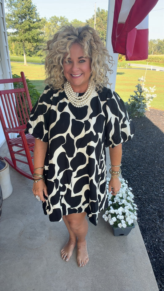 Abstract Dress Mini Dress