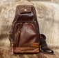 All Leather Sling Bag