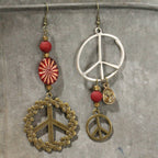 Peace & Love Dangle Earrings FINAL SALE