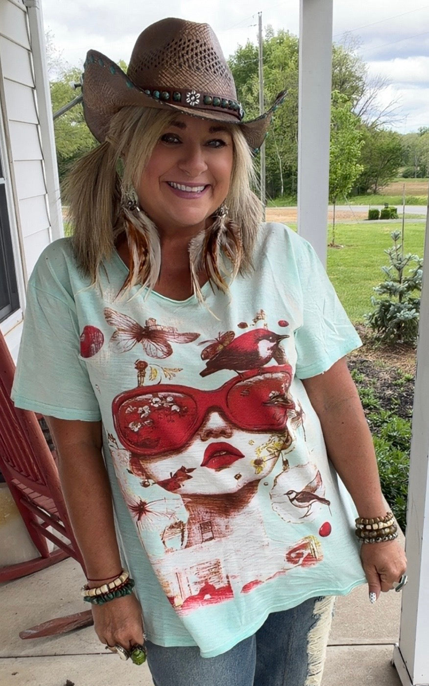 Moon Dance Tee - Bubble Dream