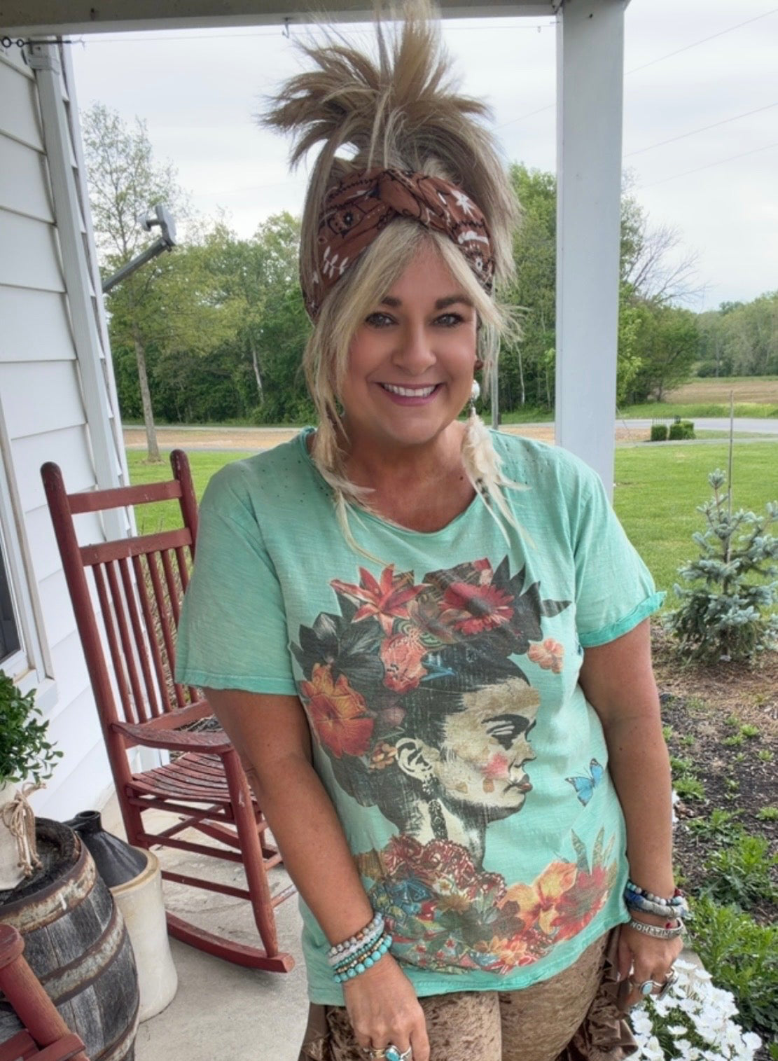 Moon Dance Tee - Floral Dreams