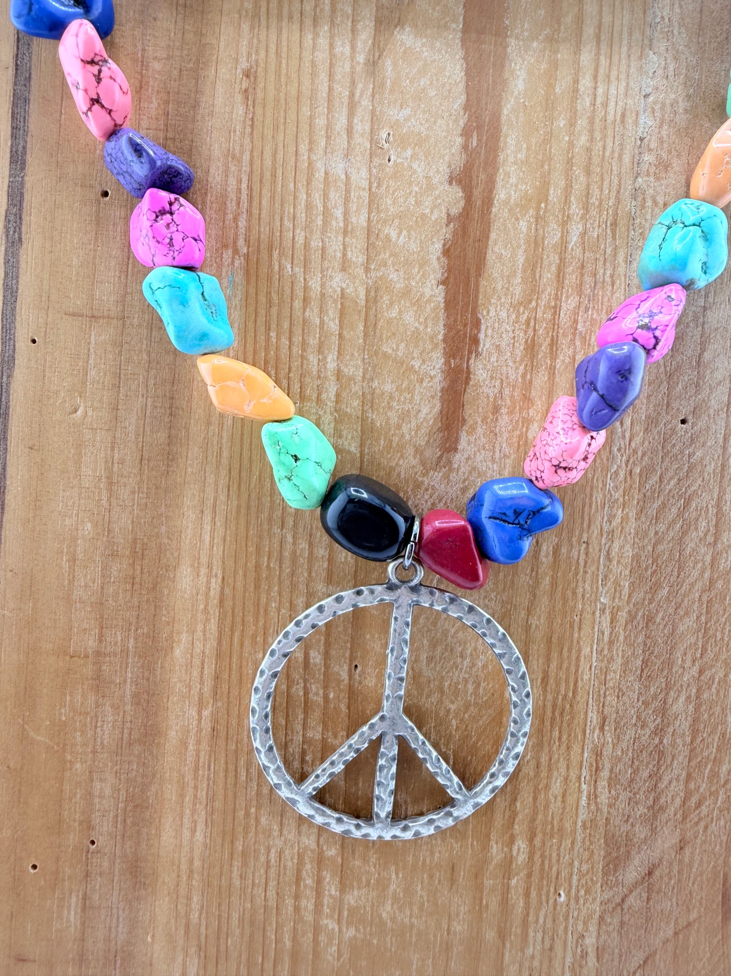Peace Love Color Necklace FINAL SALE