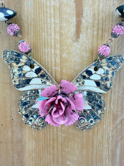 Rose Petal Flutter Necklace FINAL SALE
