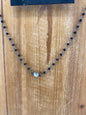 Rosary & Crystal Center Pendant Necklace FINAL SALE
