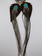 Cheetah Feather Earrings FINAL SALE