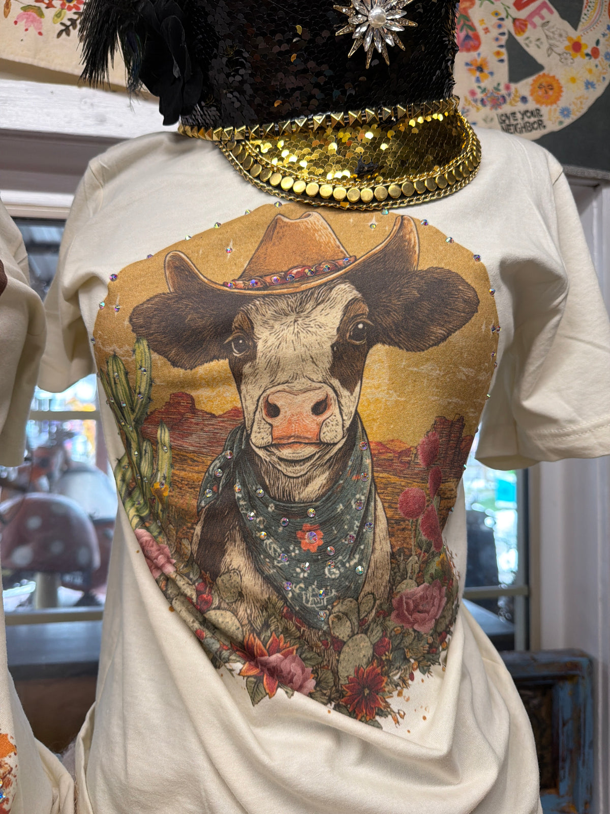 Desert  Rodeo Cow - Tshirt