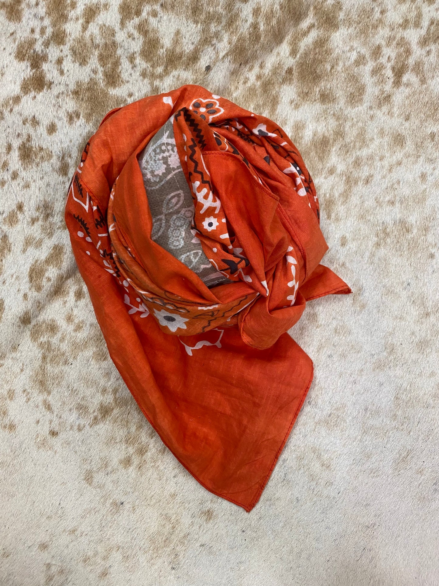 Oversized Bandana -Distressed